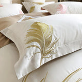 Luxury New Leaf Embroidered Duvet Set - The Linen House