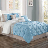Luxury Pintuck with Printed Patch Duvet - The Linen House