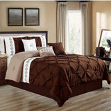 Luxury Pintuck with Printed Patch Duvet - The Linen House