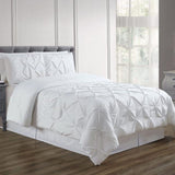 Luxury Pintuck with Printed Patch Duvet - The Linen House