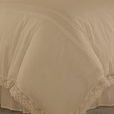 Luxury Soft Duvet Set With Lace - The Linen House