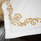 Luxury white Embroidery Duvet Set - The Linen House