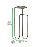 Metal Wall Mount Towel Rack Organizer with Storage Shelf - The Linen House