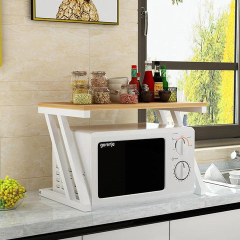 Microwave Shelf Storage Rack - The Linen House
