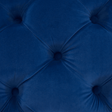 Modern Rectangular Velvet Ottoman - The Linen House