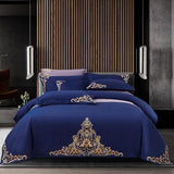 Motive Embroidered Duvet Set - The Linen House