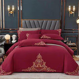 Motive Embroidered Duvet Set - The Linen House