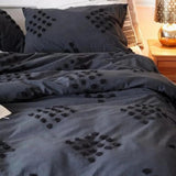 New Dots Tufted Cotton Duvet Cover Set - The Linen House