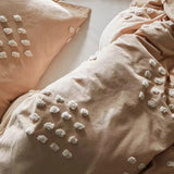 New Dots Tufted Cotton Duvet Cover Set - The Linen House