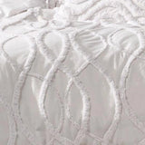 New Floral Tufted Cotton Duvet Cover Set - The Linen House