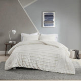 New Lines Tufted Duvet Cover Set - The Linen House