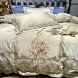 New Royal Pistachio Exquisite Embroidery Duvet Set - The Linen House