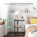 Novilla Snack Side Table C Shaped - The Linen House