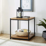 Office Table with Iron Frame - The Linen House