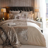 Opulence Beige Bridal Bedding Set with filling - The Linen House