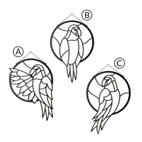 Parrots Metal Wall Decor - The Linen House