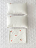 Peach Embroidered Duvet Cover Set - The Linen House