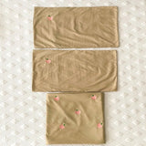 Peach Embroidered Duvet Cover Set - The Linen House