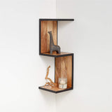 Perris Square Wall - Mounted Corner Shelf - The Linen House