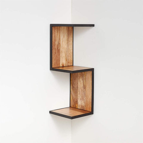 Perris Square Wall - Mounted Corner Shelf - The Linen House