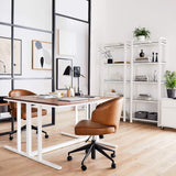 Pilsen Graphite Office Table - The Linen House