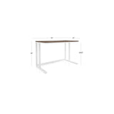 Pilsen Graphite Office Table - The Linen House