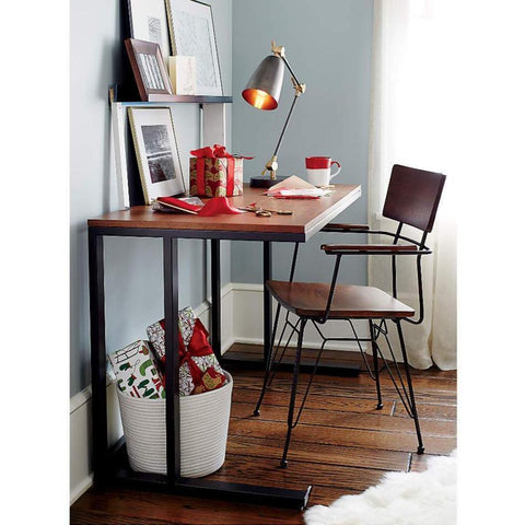 Pilsen Graphite Office Table - The Linen House