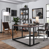 Pilsen Graphite Office Table - The Linen House