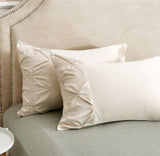 Pintuck Border Duvet Set - The Linen House