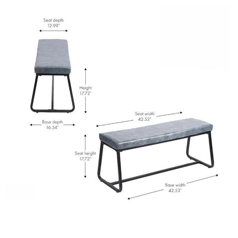 Porthos Home Remy Entryway Upholstered Bench - The Linen House