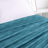 Premium Bedding Cotton Blanket (Teal) - The Linen House