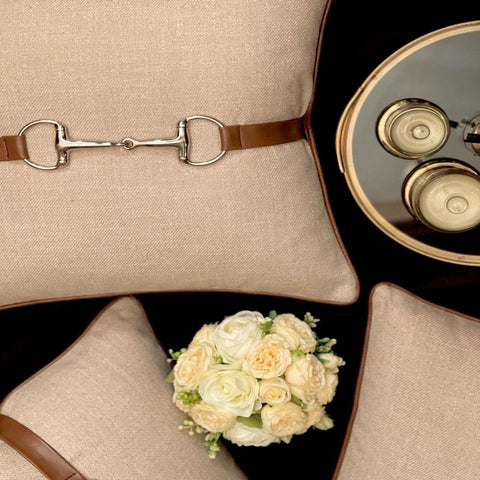 Premium Leather - Inspired Cushion - The Linen House