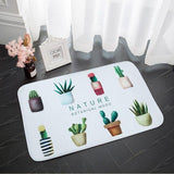 Printed Bath Mat (Nature) - The Linen House