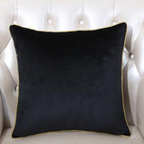 Comfortable Velvet Cushion Cover(Black)