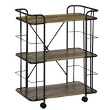 Rolling Kitchen Cart, Kitchen Storage Trolley with 3 Shelves - The Linen House