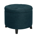 Round Storage Ottoman - The Linen House