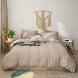 Ruched Lace Duvet Cover Set - The Linen House