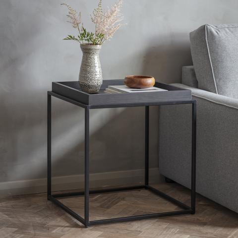 Bovina Square Side Tray Table - The Linen House