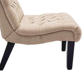 Set Of 2 Bedroom Armless Chairs Accent Lounge Chair - The Linen House