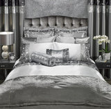 Silver Grey Bridal Set with filling - The Linen House