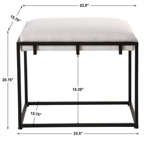 Small Upholstered Bench - The Linen House