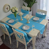 Table Runner (Blue) - The Linen House