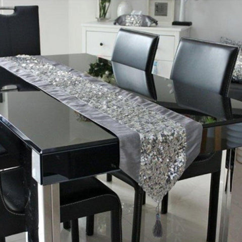 Table Runner (Grey) - The Linen House