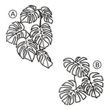 The large Monstera leaves Metal Wall Decor - The Linen House
