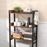 Toilet Storage Rack, 3 - Tier Bathroom Organizer Shelf Over Toilet, Freestanding Space Saver Toilet Stands - The Linen House