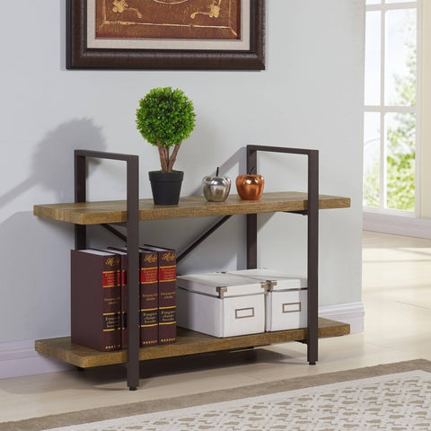 Two Level Rustic Shelving Unit - The Linen House