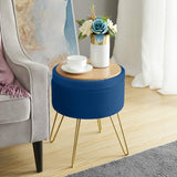Upholstered Storage Ottoman - The Linen House