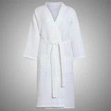 Waffle Weave Cotton Bath Robe - The Linen House