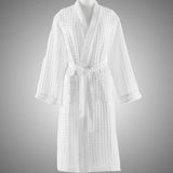 Waffle Weave Cotton Bath Robe - The Linen House