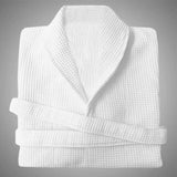 Waffle Weave Cotton Bath Robe - The Linen House